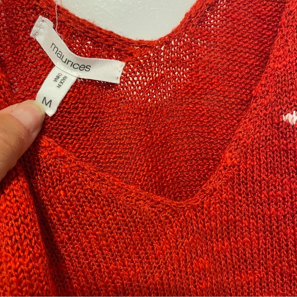 Red knit tank with stars - Picture 4 of 4